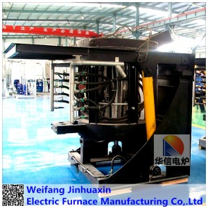 1T induction melting furnace for steel and steel scrap melting
